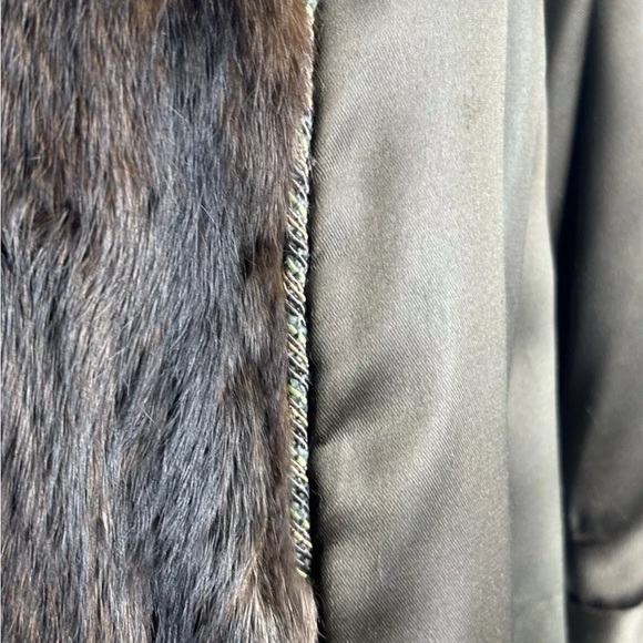 Vintage Fur Women’s Coat Size XS Brown Long Unbranded - Picture 8 of 14